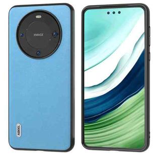 For Huawei Mate 60 ABEEL Haze Texture PU Phone Case(Sky Blue)