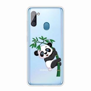 For Samsung Galaxy A11 Shockproof Painted TPU Protective Case(Panda)