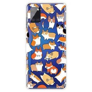 For Samsung Galaxy A21s Shockproof Painted TPU Protective Case(Corgis)