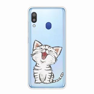 For Samsung Galaxy A40 Shockproof Painted TPU Protective Case(Laughing Cat)