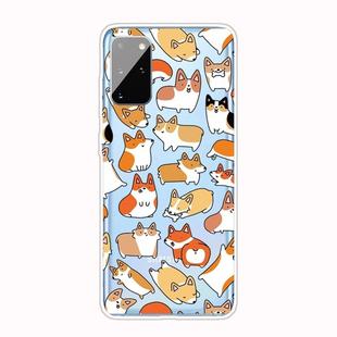 For Samsung Galaxy A41 Shockproof Painted TPU Protective Case(Corgis)