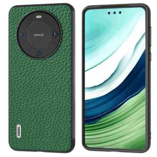 For Huawei Mate 60 ABEEL Genuine Leather Litchi Texture Phone Case(Green)