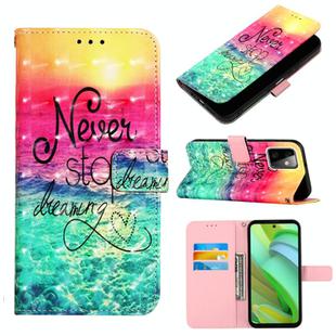 For Motorola Moto G Power 2023 3D Painting Horizontal Flip Leather Phone Case(Chasing Dreams)