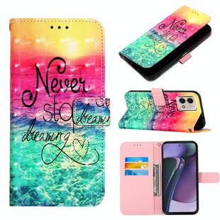 For Motorola Moto G Stylus 5G 2023 3D Painting Horizontal Flip Leather Phone Case(Chasing Dreams)