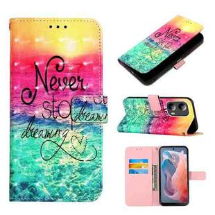 For Motorola Moto G Play 5G 2024 3D Painting Horizontal Flip Leather Phone Case(Chasing Dreams)