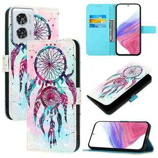 For Motorola Edge 50 Fusion 3D Painting Horizontal Flip Leather Phone Case(Color Drop Wind Chimes)