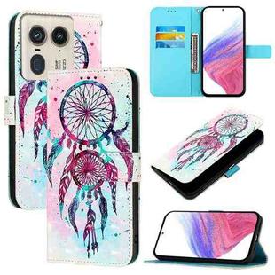 For Motorola Edge 50 Ultra 3D Painting Horizontal Flip Leather Phone Case(Color Drop Wind Chimes)