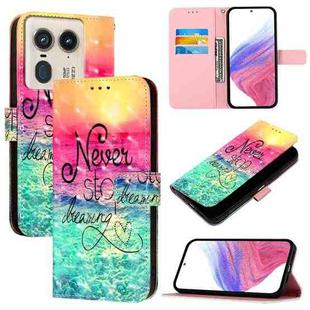 For Motorola Edge 50 Ultra 3D Painting Horizontal Flip Leather Phone Case(Chasing Dreams)