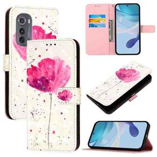 For Motorola Edge 2022 / Edge 5G UW 2022 3D Painting Horizontal Flip Leather Phone Case(Flower)