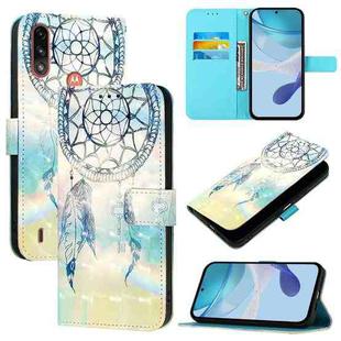 For Motorola Moto E7 Power 3D Painting Horizontal Flip Leather Phone Case(Dream Wind Chimes)