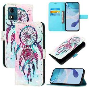 For Motorola Moto E13 3D Painting Horizontal Flip Leather Phone Case(Color Drop Wind Chimes)