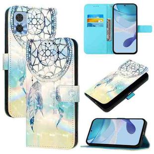 For Motorola Moto E22 / Moto E22i 3D Painting Horizontal Flip Leather Phone Case(Dream Wind Chimes)