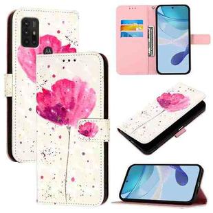 For Motorola Moto G30 / Moto G20 / Moto G10 3D Painting Horizontal Flip Leather Phone Case(Flower)