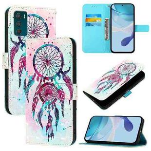 For Motorola Moto G42 3D Painting Horizontal Flip Leather Phone Case(Color Drop Wind Chimes)