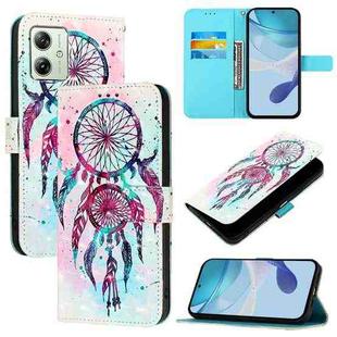 For Motorola Moto G54 India / Moto G54 Power 3D Painting Horizontal Flip Leather Phone Case(Color Drop Wind Chimes)