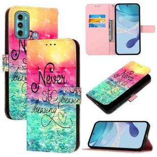 For Motorola Moto G60 / Moto G40 Fusion 3D Painting Horizontal Flip Leather Phone Case(Chasing Dreams)