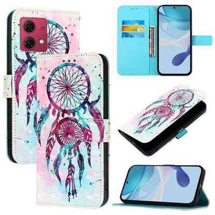 For Motorola Moto G84 3D Painting Horizontal Flip Leather Phone Case(Color Drop Wind Chimes)