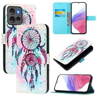 For Motorola Edge 50 5G Global 3D Painting Horizontal Flip Leather Phone Case(Color Drop Wind Chimes)