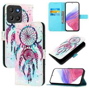 For Motorola Moto G15 3D Painting Horizontal Flip Leather Phone Case(Color Drop Wind Chimes)