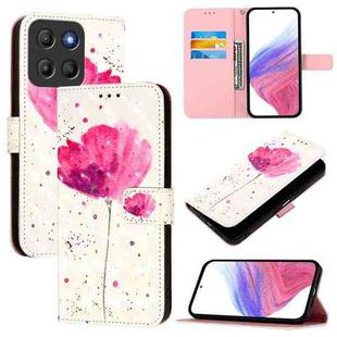 For Motorola Moto G15 3D Painting Horizontal Flip Leather Phone Case(Flower)