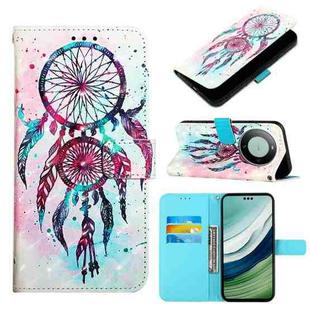 For Huawei Mate 60 Pro 3D Painting Horizontal Flip Leather Phone Case(Color Drop Wind Chimes)
