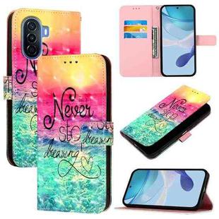 For Huawei Enjoy 50 4G / Nova Y70 Plus 3D Painting Horizontal Flip Leather Phone Case(Chasing Dreams)