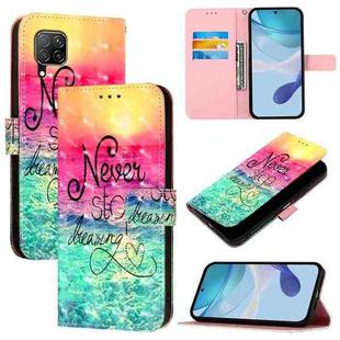 For Huawei P40 Lite 4G / Nova 6 SE 3D Painting Horizontal Flip Leather Phone Case(Chasing Dreams)