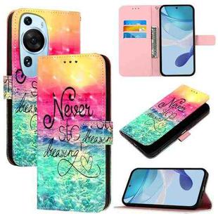 For Huawei P60 Art 3D Painting Horizontal Flip Leather Phone Case(Chasing Dreams)