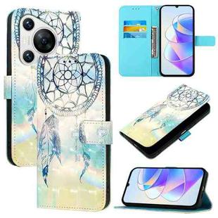 For Huawei Pura 70 3D Painting Horizontal Flip Leather Phone Case(Dream Wind Chimes)