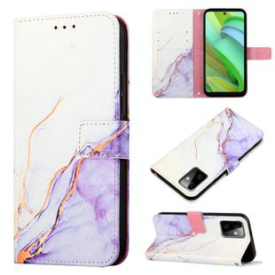 For Motorola Moto G Power 2023 PT003 Marble Pattern Flip Leather Phone Case(LS006)