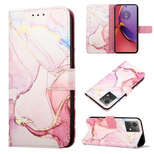 For Motorola Moto G84 PT003 Marble Pattern Flip Leather Phone Case(LS005)