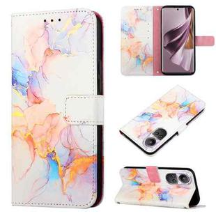 For OPPO Reno10/10 Pro Global PT003 Marble Pattern Flip Leather Phone Case(LS004)