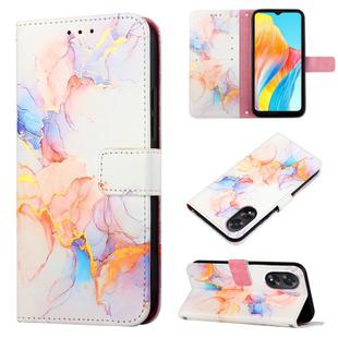 For OPPO A38 4G Global PT003 Marble Pattern Flip Leather Phone Case(LS004)