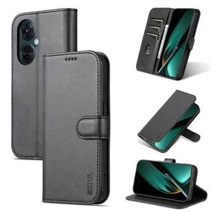 For OPPO K11x AZNS Skin Feel Calf Texture Flip Leather Phone Case(Black)