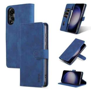 For OPPO A78 4G Global AZNS Skin Feel Calf Texture Flip Leather Phone Case(Blue)