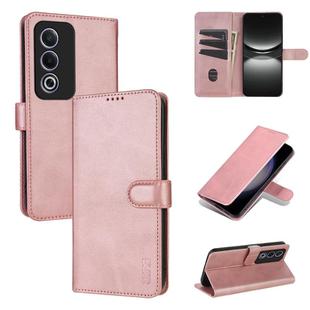 For OPPO A3x 5G / A3 Energy 5G AZNS Skin Feel Calf Texture Flip Leather Phone Case(Rose Gold)