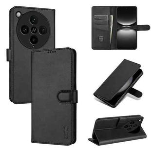 For OPPO Find X8 Pro AZNS Skin Feel Calf Texture Flip Leather Phone Case(Black)