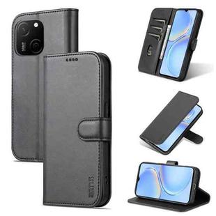 For Huawei P60 / P60 Pro AZNS Skin Feel Calf Texture Flip Leather Phone Case(Black)