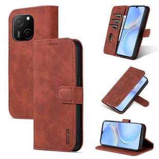 For Huawei Maimang A20 AZNS Skin Feel Calf Texture Flip Leather Phone Case(Brown)