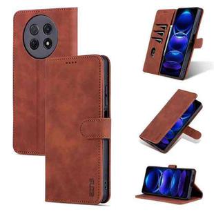 For Huawei Enjoy 60X/nova Y91 AZNS Skin Feel Calf Texture Flip Leather Phone Case(Brown)