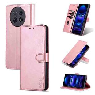 For Huawei Enjoy 60X/nova Y91 AZNS Skin Feel Calf Texture Flip Leather Phone Case(Rose Gold)