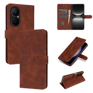 For Huawei Enjoy 80 AZNS Skin Feel Calf Texture Flip Leather Phone Case(Brown)