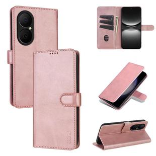 For Huawei Enjoy 80 AZNS Skin Feel Calf Texture Flip Leather Phone Case(Rose Gold)