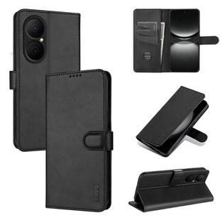 For Huawei Enjoy 80 AZNS Skin Feel Calf Texture Flip Leather Phone Case(Black)