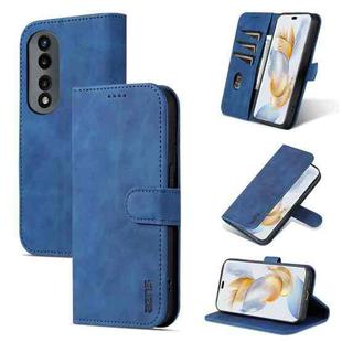For Honor 90 AZNS Skin Feel Calf Texture Flip Leather Phone Case(Blue)