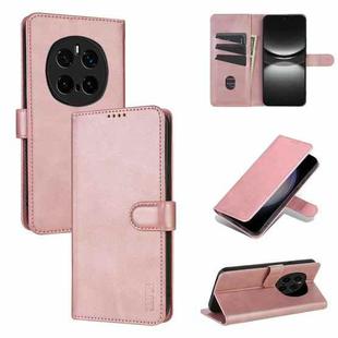 For Honor Magic7 Pro AZNS Skin Feel Calf Texture Flip Leather Phone Case(Rose Gold)