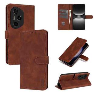 For Honor 300 Pro AZNS Skin Feel Calf Texture Flip Leather Phone Case(Brown)