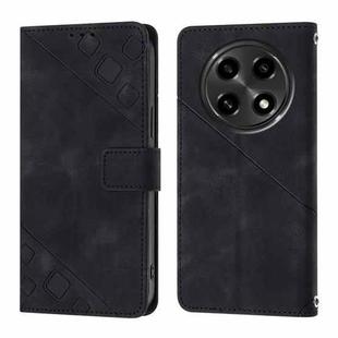 For OPPO A2 Pro 5G / A3 Pro 5G Skin-feel Embossed Leather Phone Case(Black)