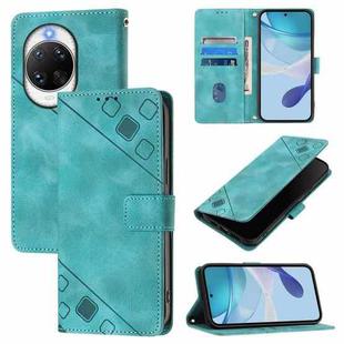 For Huawei nova 14 Pro 5G Skin Feel Embossed Leather Phone Case(Green)
