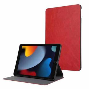 For iPad 10.2 2021 / 10.5 2019 Simple Crazy Horse Leather Tablet Case(Red)